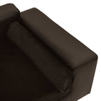 vidaXL Dog Sofa Puppy Couch Bed with Washable Cover Plush and Faux Leather-0