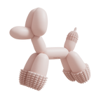 Balloon Dog Toy Pink-0