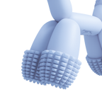 Balloon Dog Toy Blue-3