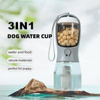 Dog Water Cup Drinking Food Garbage Bag Three-In-One Portable Multi-Functional Pet Cups-0
