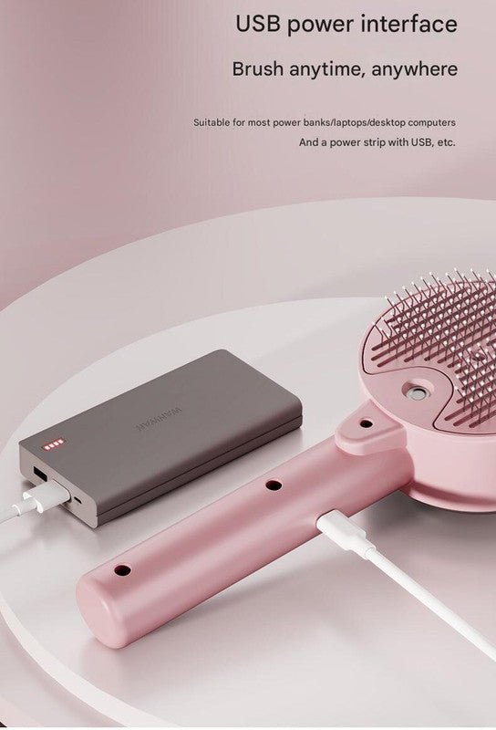 UVC Sterilizer & Mist Spray Rechargeable Pet Grooming Brush-3